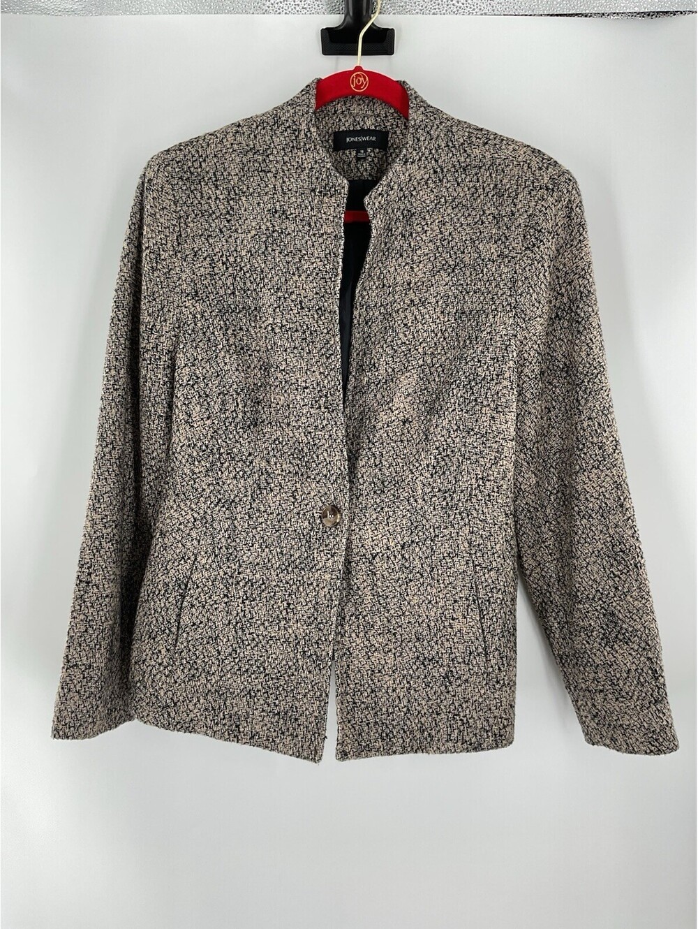 Jones Wear Women’s Size 16 Woven Blazer Dress Jacket Multicolor 119